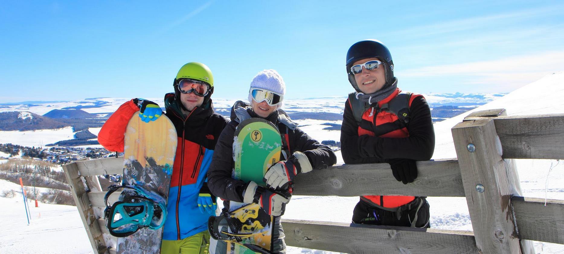 Super Besse - famille au ski a Super Besse