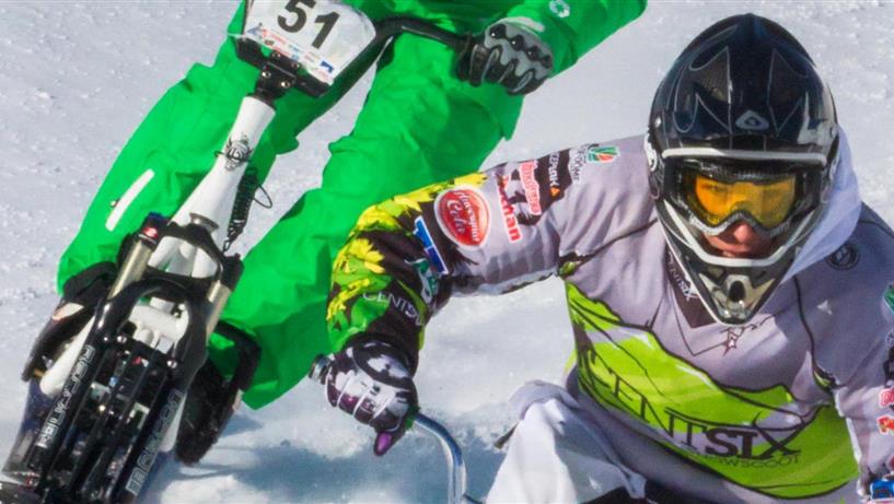 snowscoot, trottinette des neiges, bmx neige, snowboard, ski