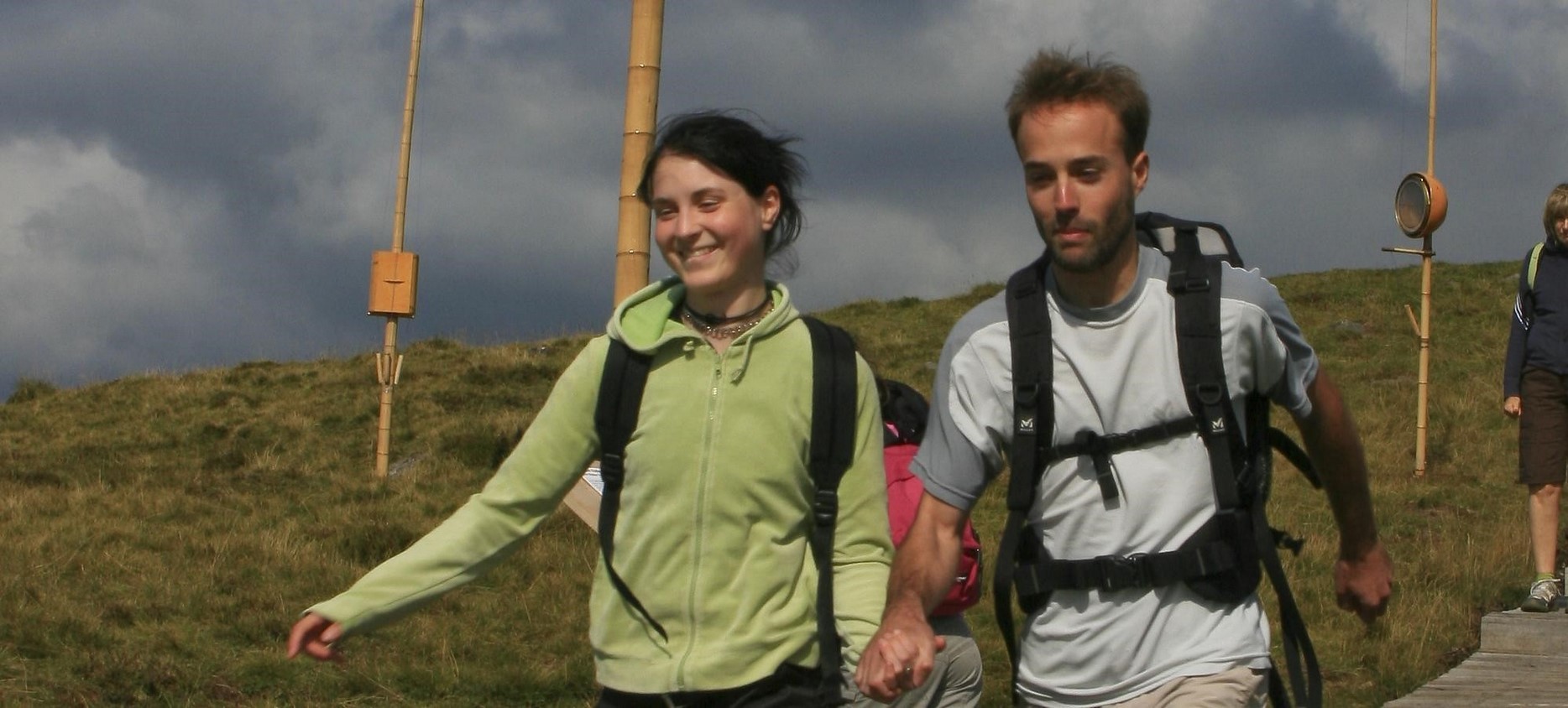 Super Besse - Couple de randonneur dans le massif du Mont Dore