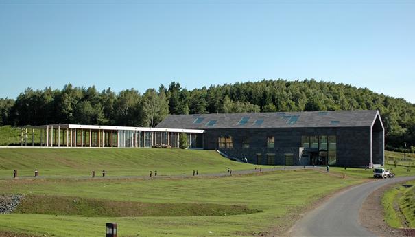 La gare d'en-bas du train panoramique du Puy de Dôme en Auvergne