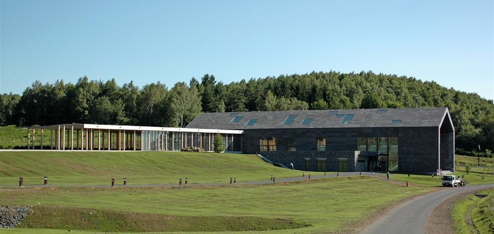 La gare d'en-bas du train panoramique du Puy de Dôme en Auvergne
