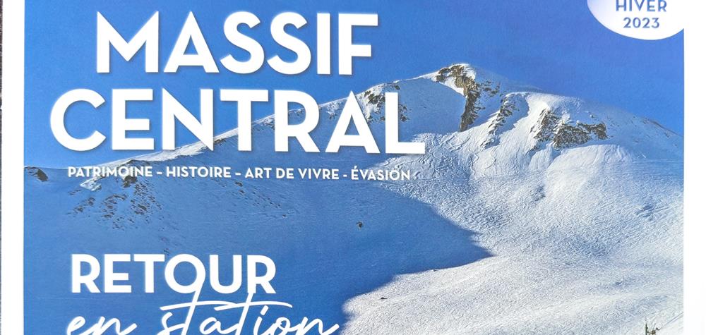 Revue Massif Central, article sur le chalet l'Anorak, numéro hiver 2023