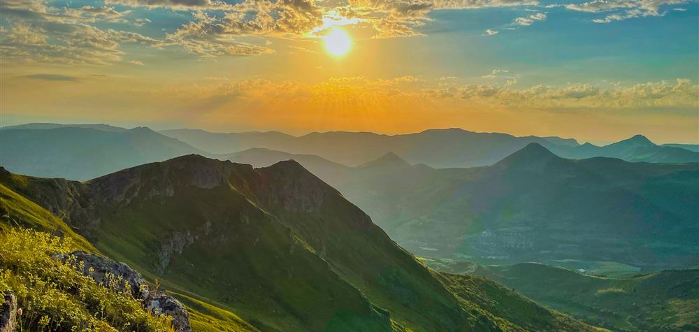 Coucher de soleil au Plomb du Cantal