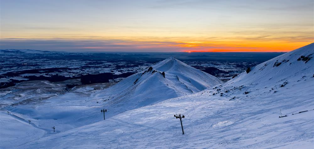 Coucher de soleil sur le Puy Gros
